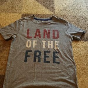 LAND OF THE FREE cotton tshirt